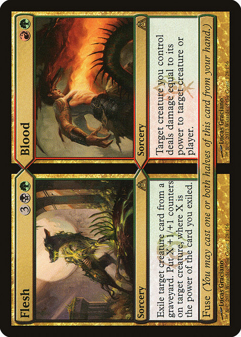 Flesh // Blood (128) (Foil) - Dragon's Maze - Game On