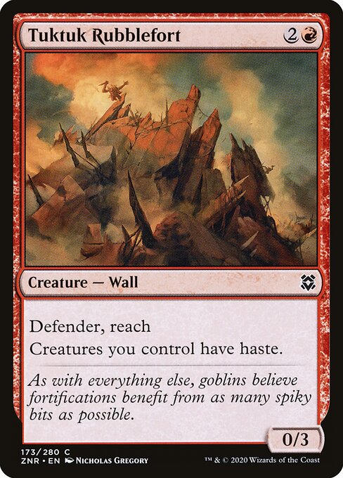 Tuktuk Rubblefort (173) (Foil) - Zendikar Rising - Game On