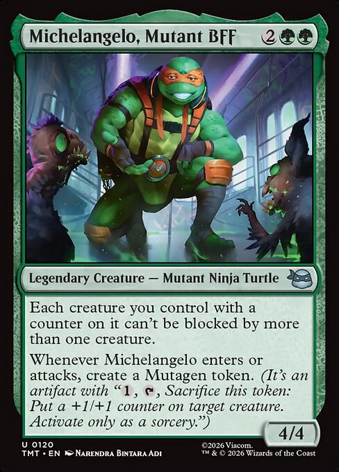 Michelangelo, Mutant BFF (120) (Foil) - Teenage Mutant Ninja Turtles - Game On
