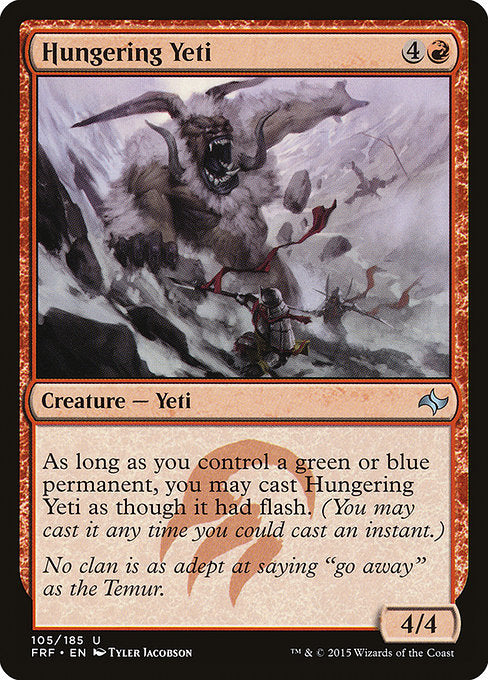 Hungering Yeti (105) (Foil) - Fate Reforged - Game On