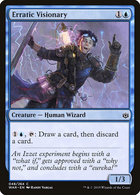 Erratic Visionary (48) (Foil) - War of the Spark - Game On