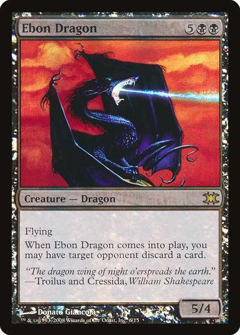 Ebon Dragon (6) (Foil) - From the Vault: Dragons - Game On