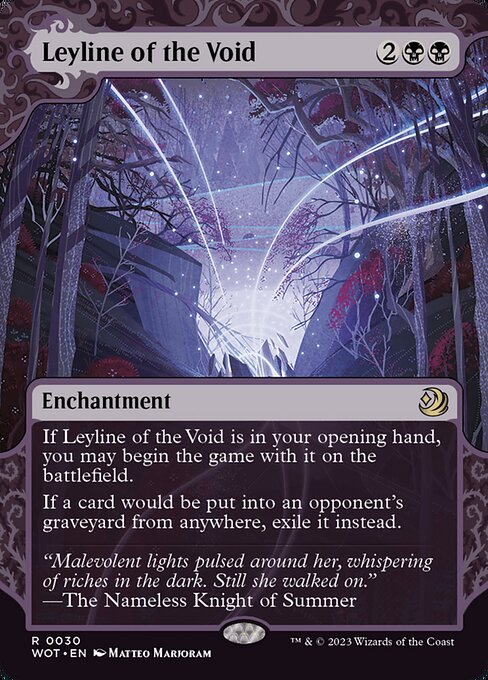 Leyline of the Void (30) - BORDERLESS - Wilds of Eldraine: Enchanting Tales - Game On