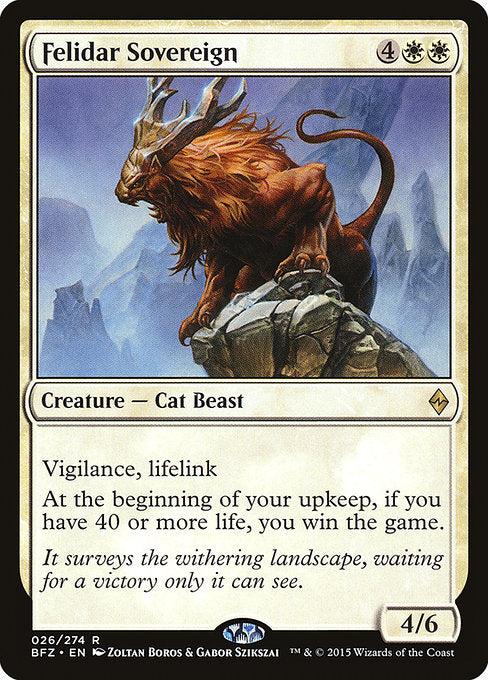 Felidar Sovereign (26) - Battle for Zendikar - Game On
