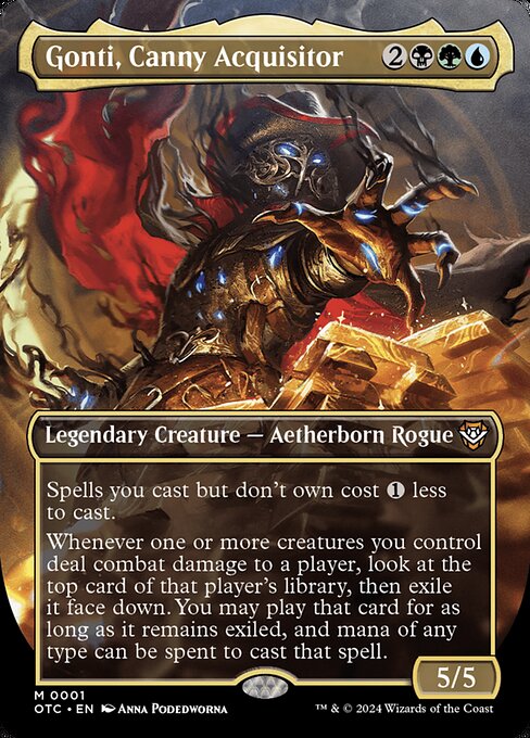 Gonti, Canny Acquisitor (1) - BORDERLESS - FULL ART (Foil) - Outlaws of Thunder Junction Commander - Game On