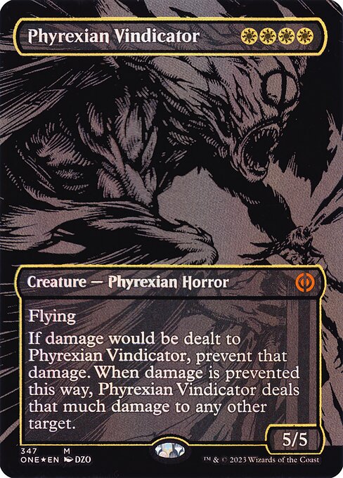 Phyrexian Vindicator (347) - BORDERLESS (Foil) - Phyrexia: All Will Be One - Game On