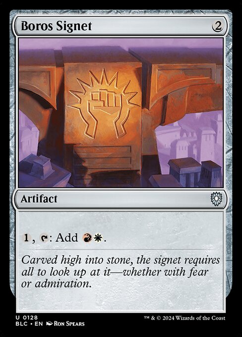 Boros Signet (128) - Bloomburrow Commander - Game On