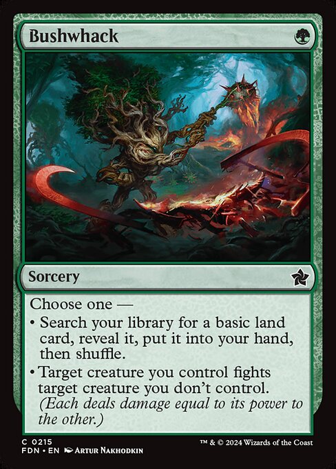 Bushwhack (215) (Foil) - Foundations - Game On