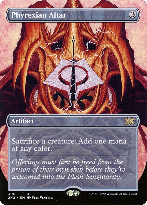 Phyrexian Altar (396) - BORDERLESS - FULL ART (Foil) - Double Masters 2022 - Game On