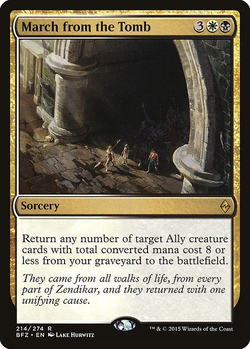 March from the Tomb (214) (Foil) - Battle for Zendikar - Game On