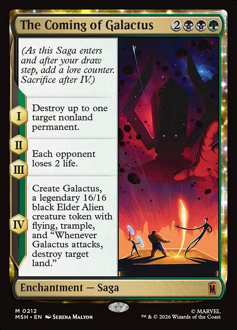 The Coming of Galactus (212) (Foil) - Marvel Super Heroes - Game On
