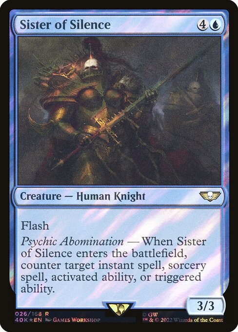 Sister of Silence (26★) (Foil) - Warhammer 40,000 Commander - Game On