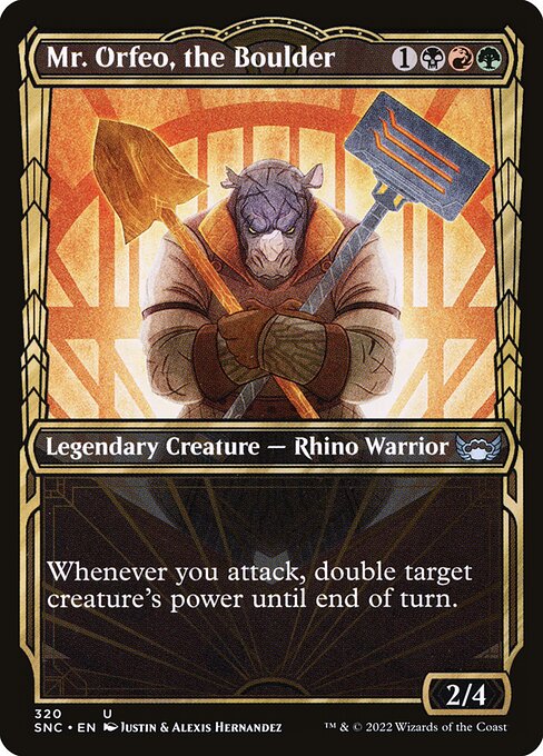Mr. Orfeo, the Boulder (320) - SHOWCASE (Foil) - Streets of New Capenna - Game On