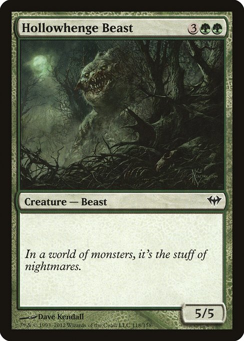 Hollowhenge Beast (118) (Foil) - Dark Ascension - Game On