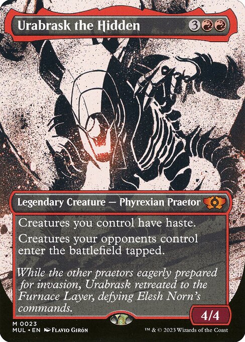 Urabrask the Hidden (23) - BORDERLESS - FULL ART - Multiverse Legends - Game On