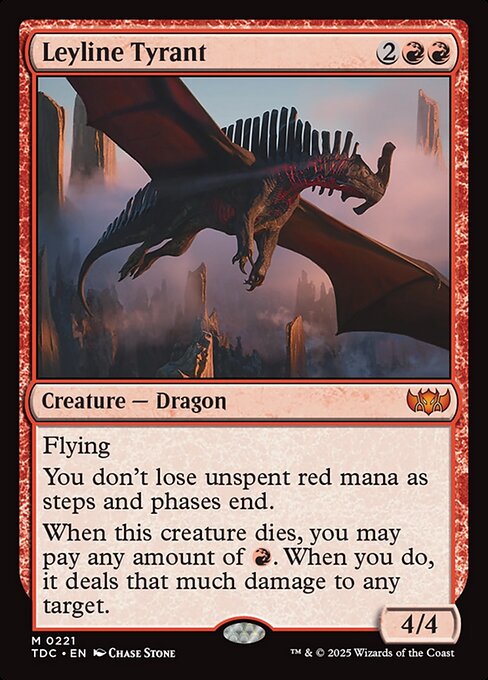 Leyline Tyrant (221) - Tarkir: Dragonstorm Commander - Game On