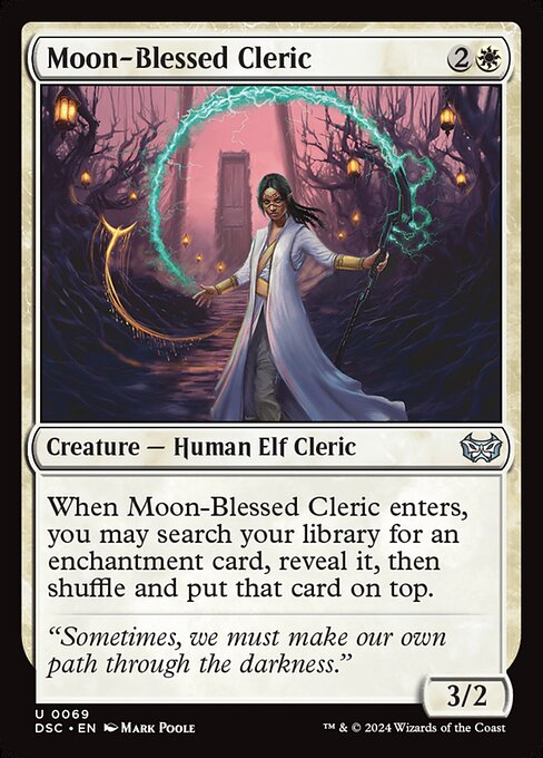 Moon-Blessed Cleric (69) - Duskmourn: House of Horror Commander - Game On