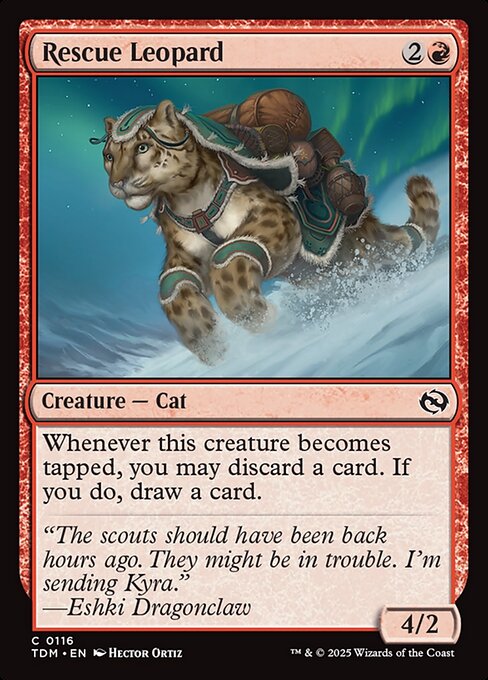 Rescue Leopard (116) (Foil) - Tarkir: Dragonstorm - Game On