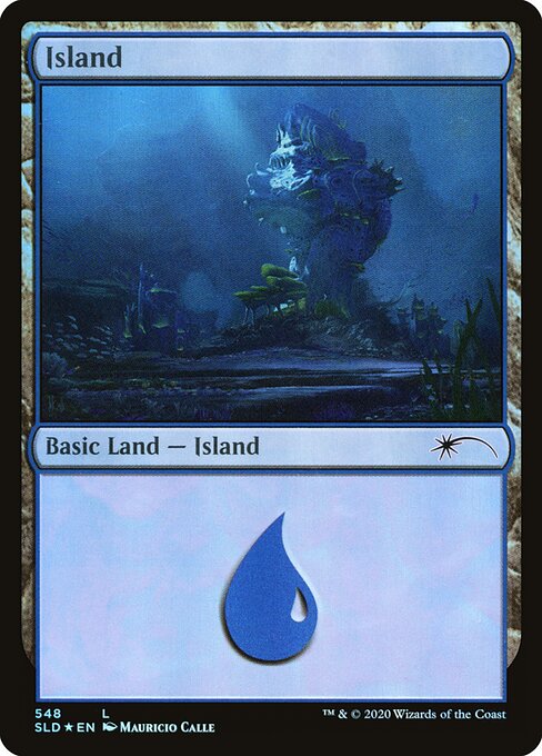 Island (548) (Foil) - Secret Lair Drop - Game On