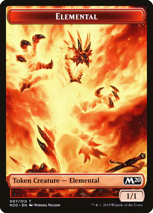 Elemental (7) - FULL ART - Core Set 2020 Tokens - Game On
