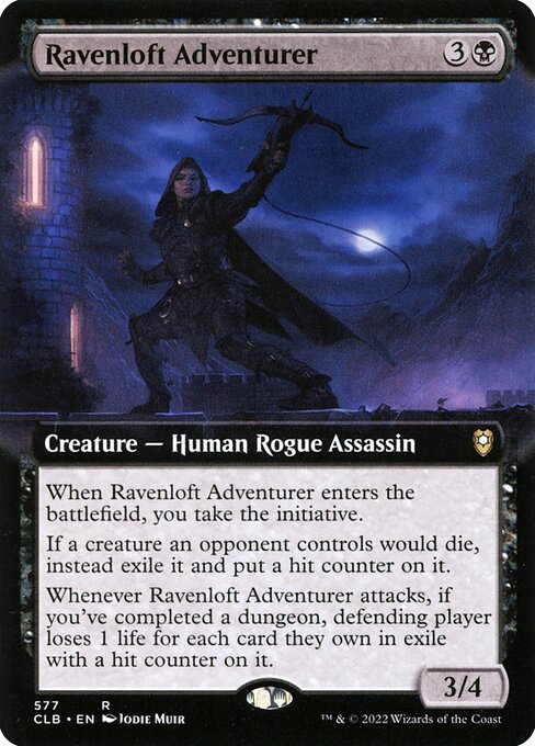 Ravenloft Adventurer (577) - EXTENDED ART - Commander Legends: Battle for Baldur's Gate - Game On