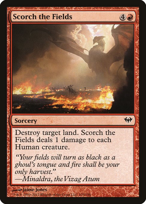 Scorch the Fields (103) (Foil) - Dark Ascension - Game On