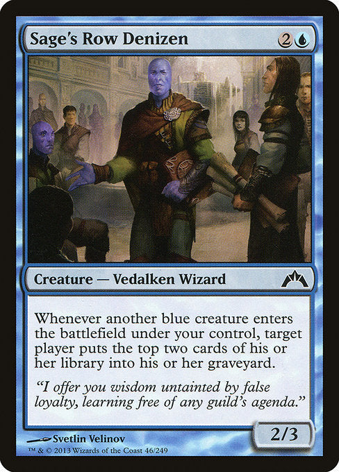 Sage's Row Denizen (46) (Foil) - Gatecrash - Game On