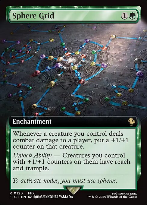 Sphere Grid (123) - EXTENDED ART (Foil) - Final Fantasy Commander - Game On