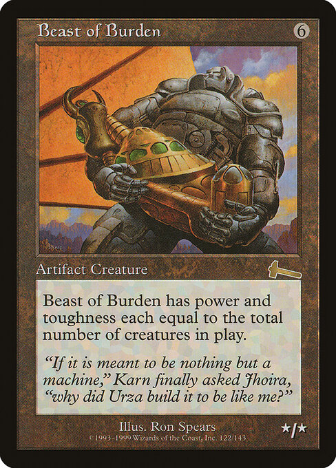 Beast of Burden (122) (Foil) - Urza's Legacy - Game On