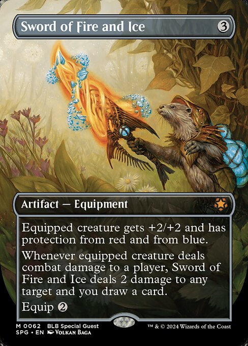 Sword of Fire and Ice (62) - BORDERLESS - FULL ART - Special Guests - Game On