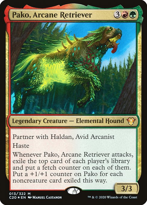 Pako, Arcane Retriever (13) (Foil) - Commander 2020 - Game On