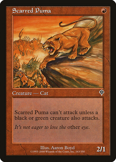 Scarred Puma (163) (Foil) - Invasion - Game On