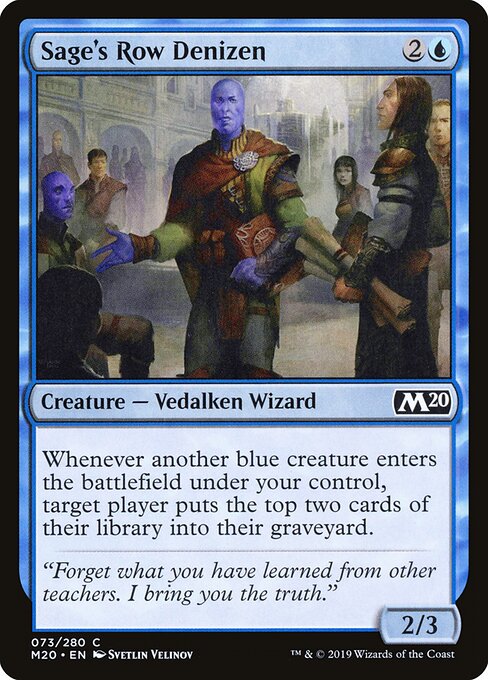 Sage's Row Denizen (73) (Foil) - Core Set 2020 - Game On
