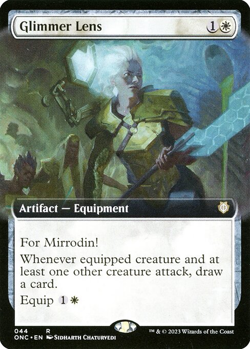 Glimmer Lens (44) - EXTENDED ART - Phyrexia: All Will Be One Commander - Game On