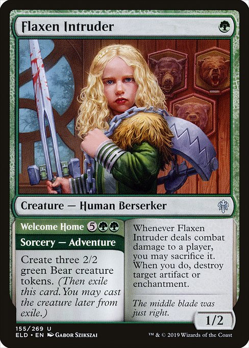 Flaxen Intruder // Welcome Home (155) - Throne of Eldraine - Game On