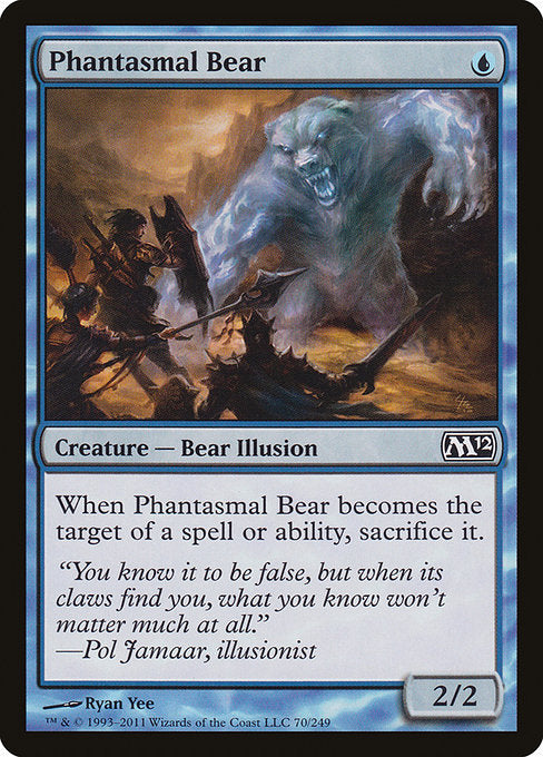 Phantasmal Bear (70) (Foil) - Magic 2012 - Game On