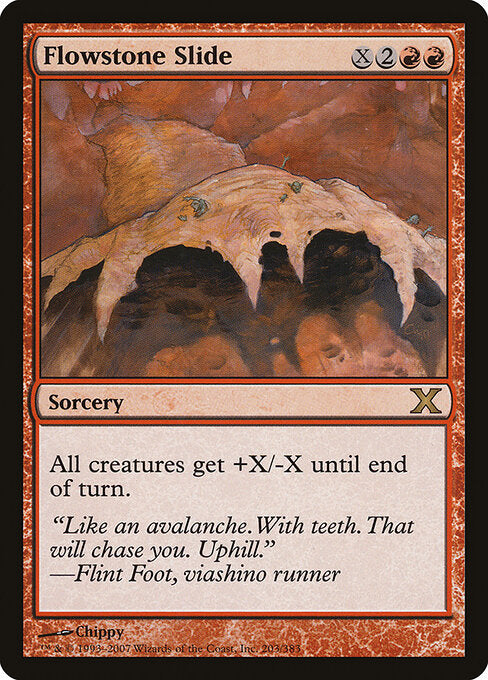 Flowstone Slide (203) (Foil) - Tenth Edition - Game On