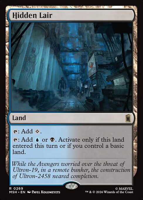 Hidden Lair (269) (Foil) - Marvel Super Heroes - Game On