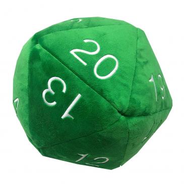 Jumbo Plush d20 Green - Game On