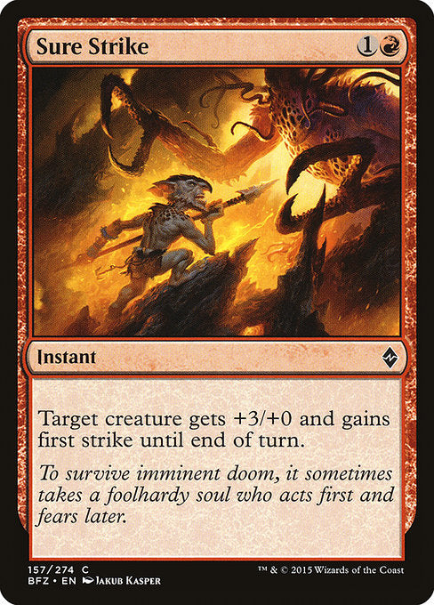 Sure Strike (157) (Foil) - Battle for Zendikar - Game On
