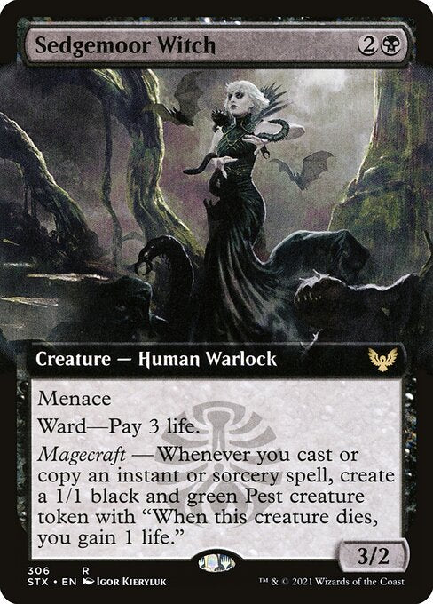 Sedgemoor Witch (306) - EXTENDED ART (Foil) - Strixhaven: School of Mages - Game On
