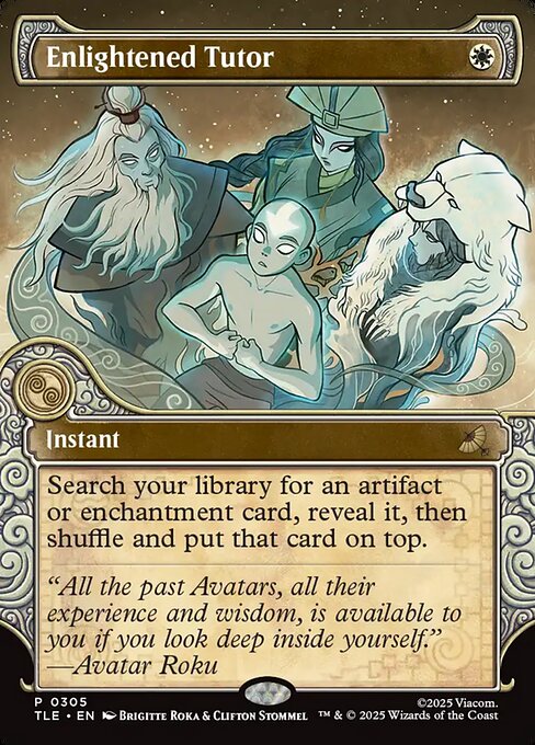 Enlightened Tutor (305) - BORDERLESS - Avatar: The Last Airbender Eternal - Game On