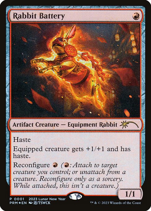 Rabbit Battery (1) (Foil) - Year of the Rabbit 2023 - Game On