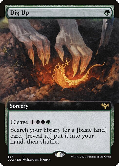 Dig Up (387) - EXTENDED ART (Foil) - Innistrad: Crimson Vow - Game On