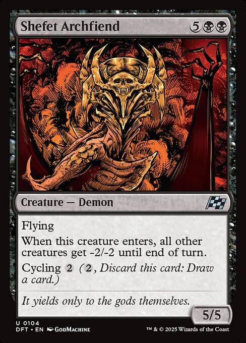 Shefet Archfiend (104) (Foil) - Aetherdrift - Game On