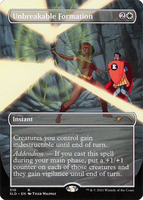Unbreakable Formation (310) - BORDERLESS - FULL ART (Foil) - Secret Lair Drop - Game On
