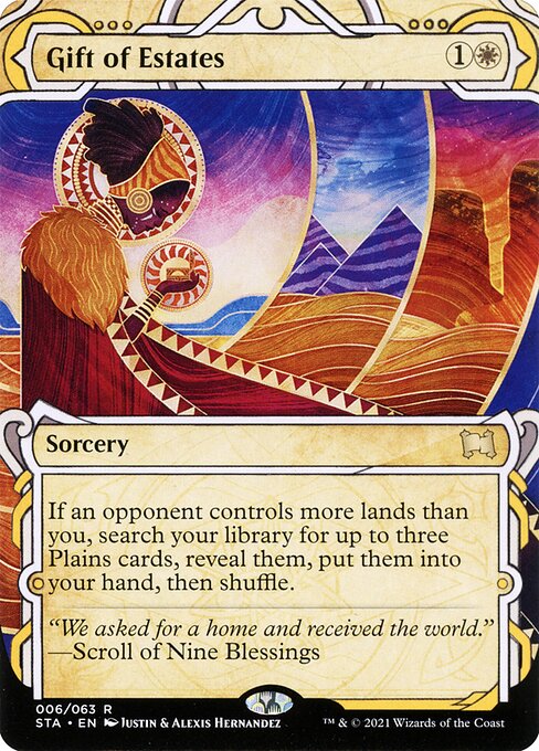 Gift of Estates (6) - BORDERLESS (Etched) - Strixhaven Mystical Archive - Game On