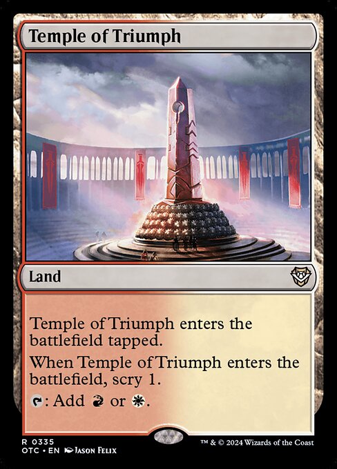 Temple of Triumph (335) - Outlaws of Thunder Junction Commander - Game On