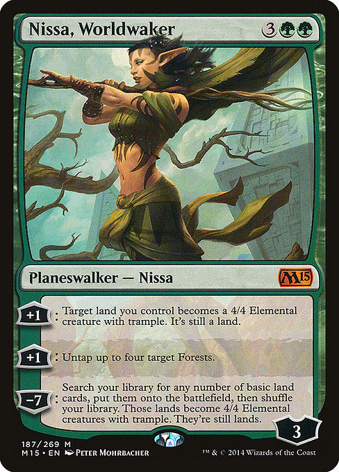 Nissa, Worldwaker (187) - Magic 2015 - Game On