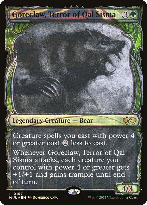 Goreclaw, Terror of Qal Sisma (157) - SHOWCASE (Foil) - Multiverse Legends - Game On